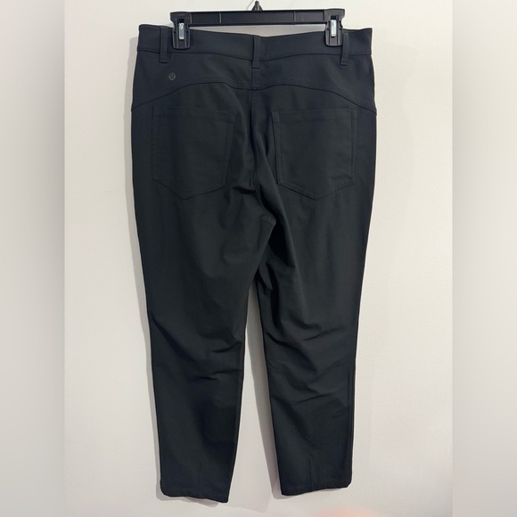 Lululemon Black City Sleek 5 Pocket 7/8 Pant Womens Size 12 - Picture 4 of 5